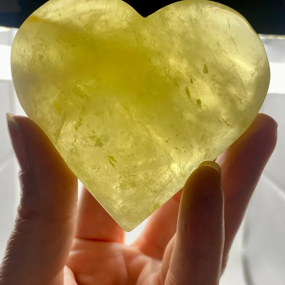 Heart-Shaped Citrine Crystal - Picture 1 of 5